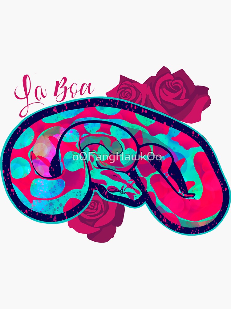 "La Boa" Sticker by o0FangHawk0o Redbubble