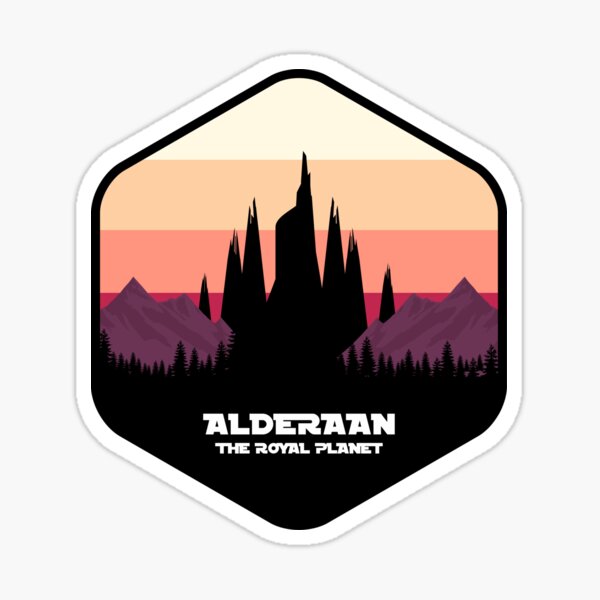 ALDERAAN fan art Sticker