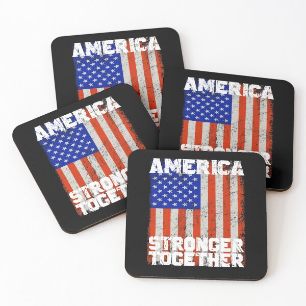 Aperçu de l'œuvre America Stronger Together USA DRAPEAU créée et vendue par MagicBoutique.