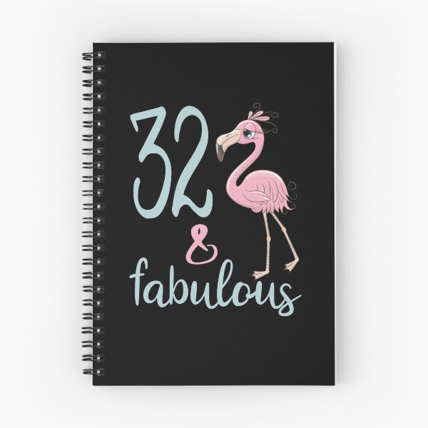 Item preview, 32nd Birthday Gift For Women 32 Years Old Thirty Two Fabulous Flamingo Bday Party Outfit designed and sold by FunnySunny T-Shirts.