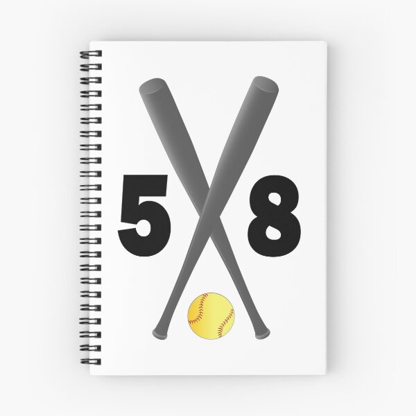 Item preview, Softball number 58 - fifty eight with bats and ball designed and sold by AllShirts21.