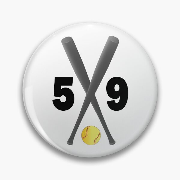 Item preview, Softball number 59 - fifty nine with bats and ball designed and sold by AllShirts21.