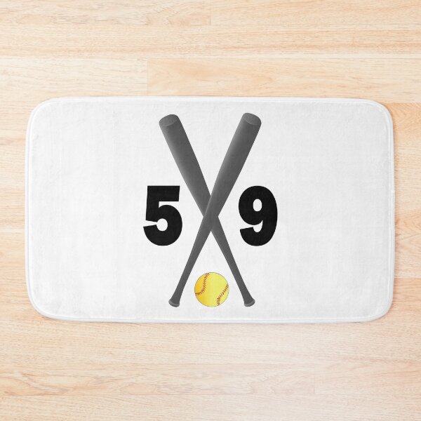 Item preview, Softball number 59 - fifty nine with bats and ball designed and sold by AllShirts21.
