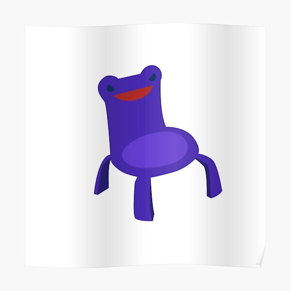 Evil Froggy chair Poster