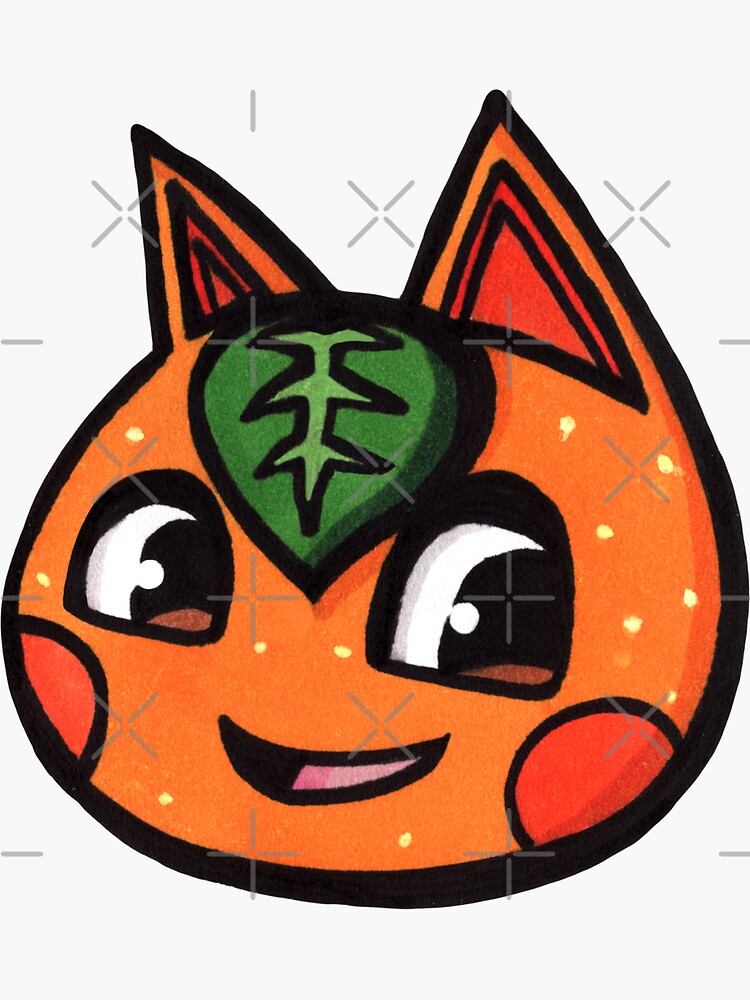 "Orange Villager Cat" Sticker for Sale by LodeyTwitch Redbubble