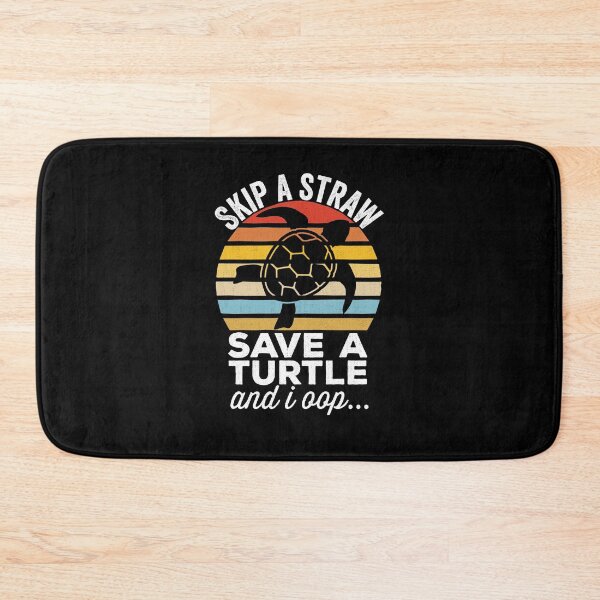 Item preview, Skip a Straw, Save a Turtle. SkSkSk and i oop Distressed  designed and sold by majuga.