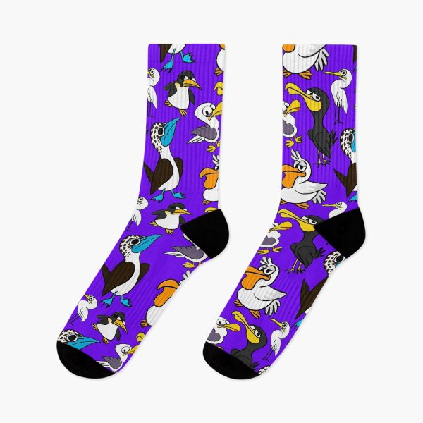 Item preview, Cartoon Seabird Flock designed and sold by BirdNerd324.