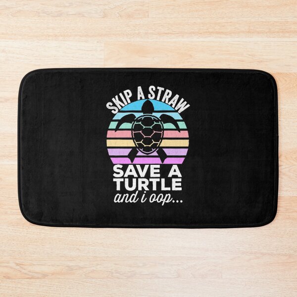 Item preview, Skip a Straw, Save a Turtle. SkSkSk and i oop Distressed  designed and sold by majuga.