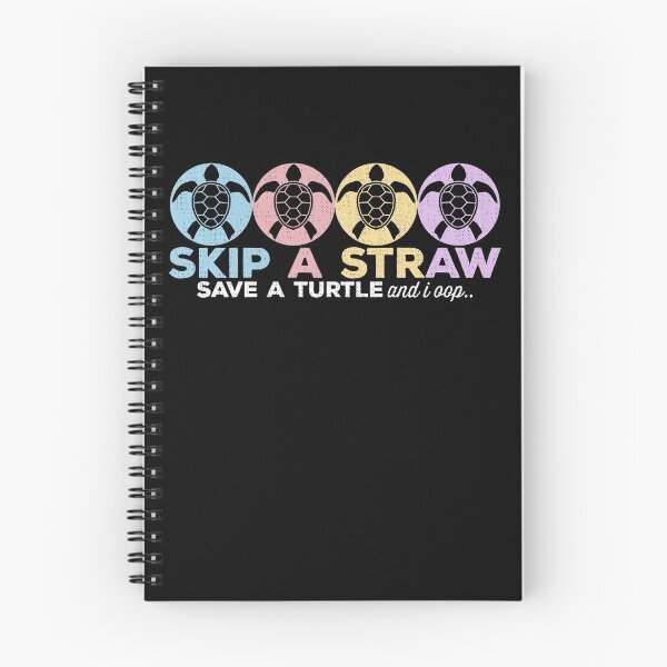 Item preview, Skip a Straw, Save a Turtle. SkSkSk and i oop Distressed  designed and sold by majuga.