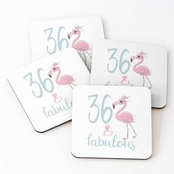 Item preview, 36 Birthday Gift For Women 36 Years Old Thirty Six Fabulous Flamingo Bday Party Outfit For Her designed and sold by FunnySunny T-Shirts.