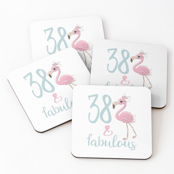 Item preview, 38th Birthday Gift For Women 38 Years Old Fabulous Flamingo Bday Outfit For Her designed and sold by FunnySunny T-Shirts.