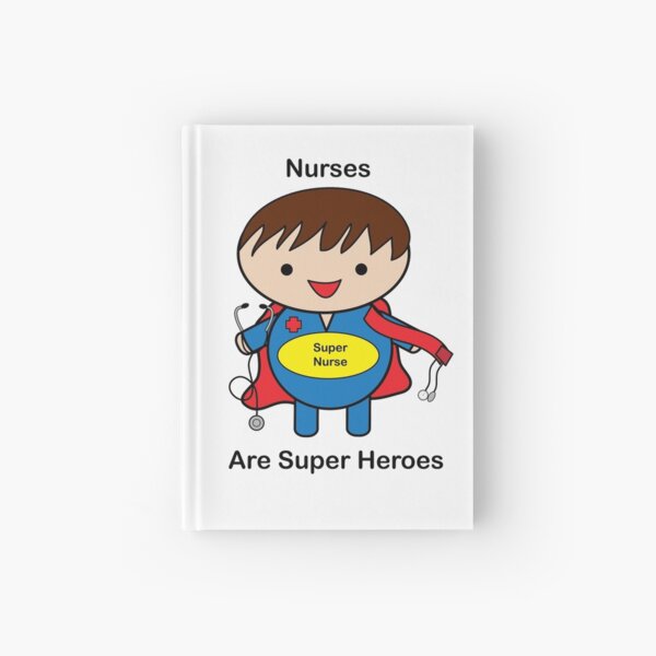 Nurse Super Hero Male Kawaii Hardcover Journal