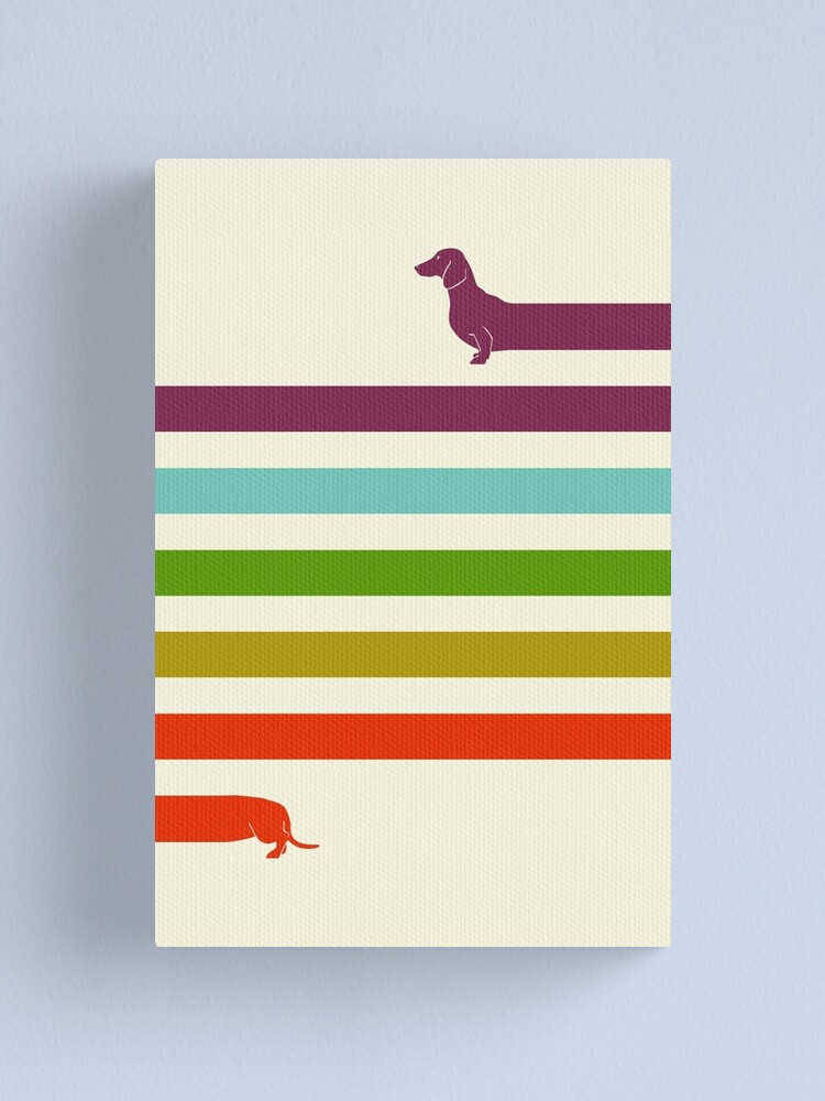 Alternate view of (Very) Long Dachshund Canvas Print