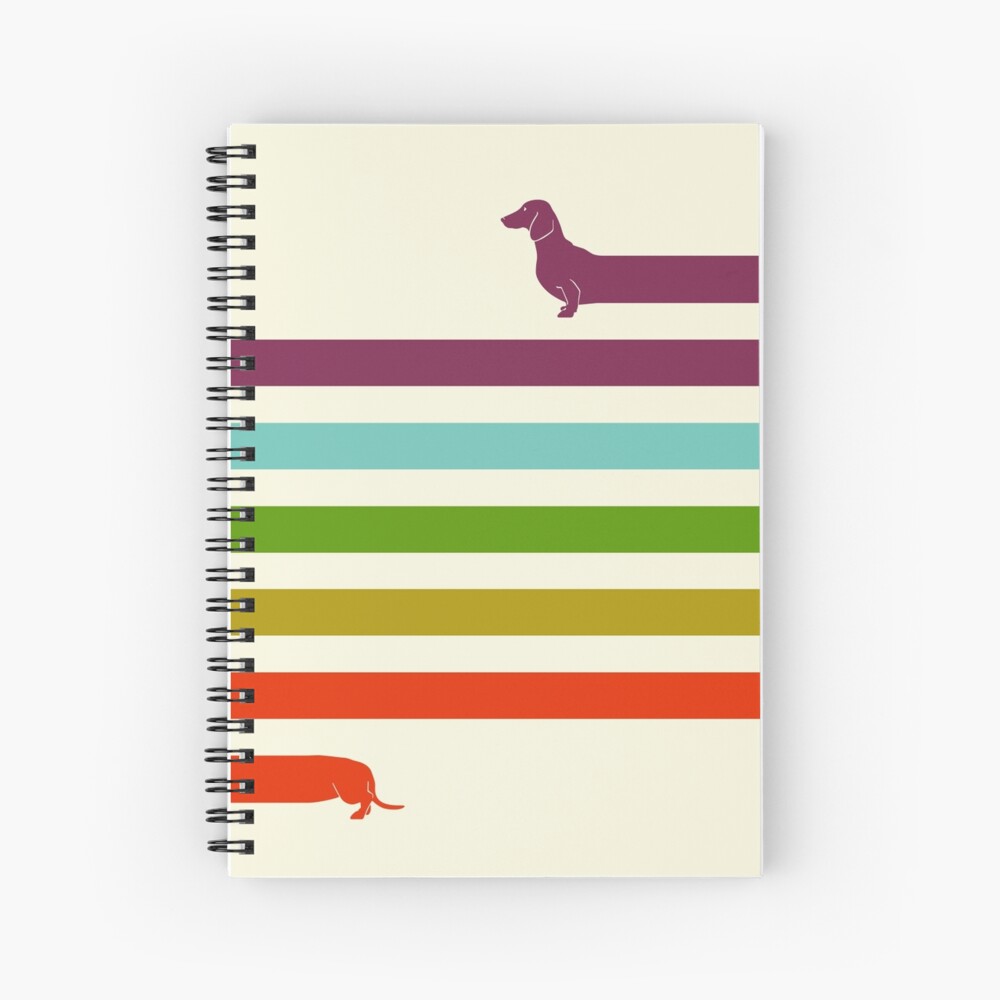 (Very) Long Dachshund Spiral Notebook