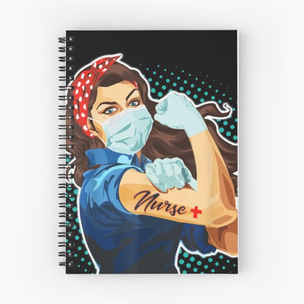 Item preview, Nurses are the Real Heros - Rosie in Scrubs designed and sold by BlackRabbit33.