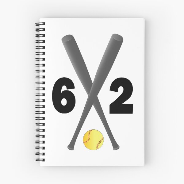 Item preview, Softball number 62 - sixty two with bats and ball designed and sold by AllShirts21.