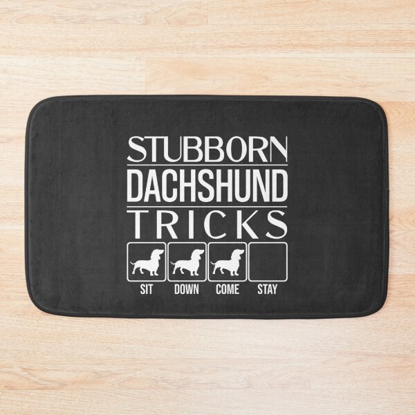 Item preview, Funny Dachshund Design: Stubborn Dachshund Tricks / Stubborn Dog Tricks, funny gift idea designed and sold by HEJAshirts.