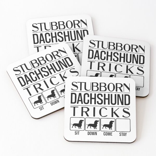 Item preview, Funny Dachshund Design: Stubborn Dachshund Tricks / Stubborn Dog Tricks, funny gift idea designed and sold by HEJAshirts.