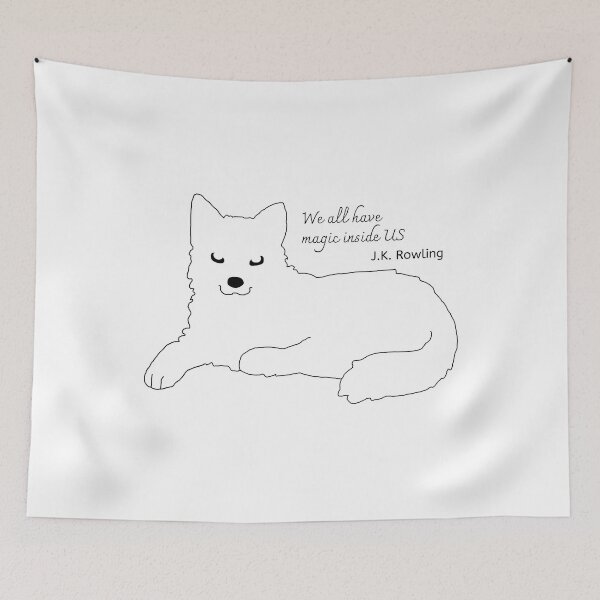Item preview, We all have magic inside us j.k. rowling cute fox  designed and sold by Yurii Novosad.