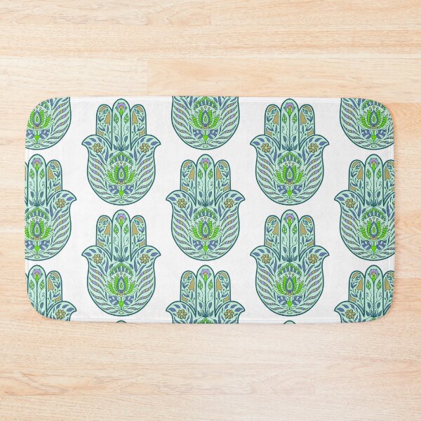 Item preview, Hamsa Hand Motif in Mint designed and sold by Lisa Barry.