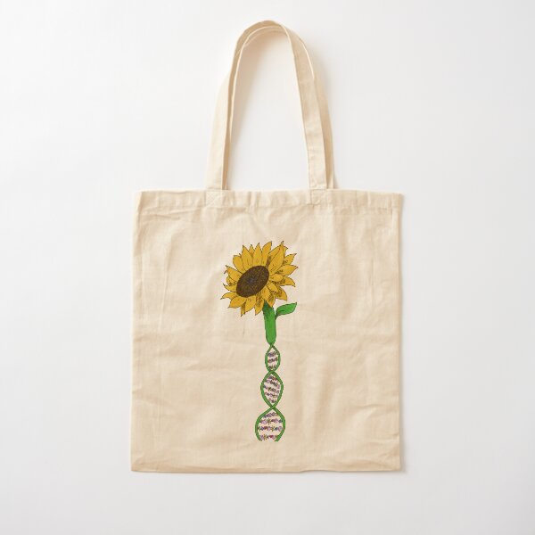 Sunflower DNA Cotton Tote Bag