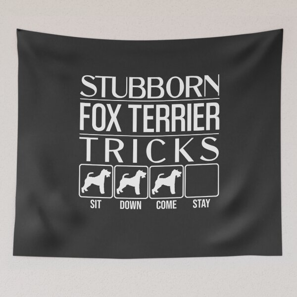 Item preview, Funny Fox Terrier Design: Stubborn Fox Terrier Tricks / Stubborn Dog Tricks, funny gift idea designed and sold by HEJAshirts.