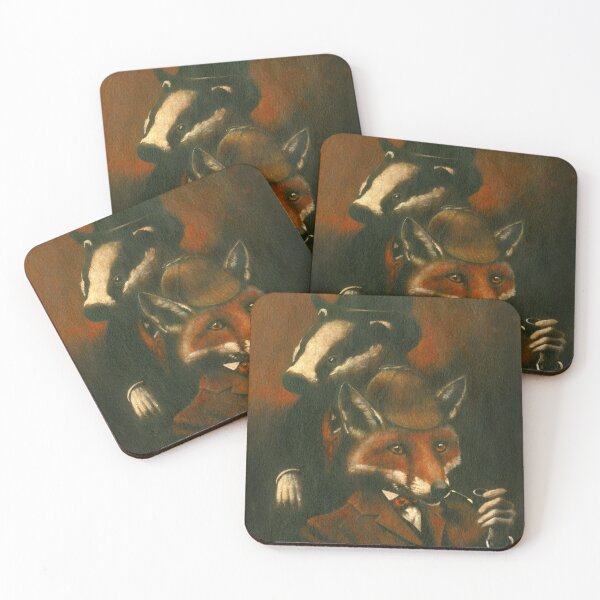 Item preview, Fox And Badger Holmes And Watson designed and sold by mictomart.