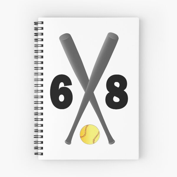 Item preview, Softball number 68 - sixty eight with bats and ball designed and sold by AllShirts21.
