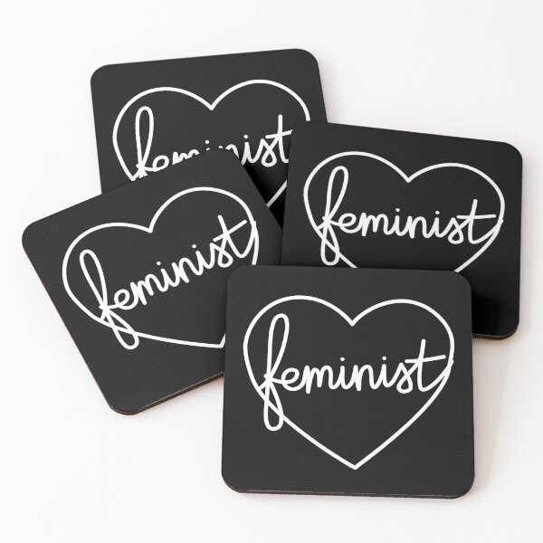 Item preview, Feminist Heart L Black designed and sold by soundlesswaves.
