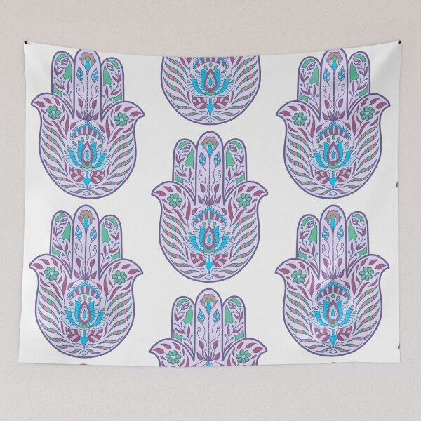 Item preview, Hamsa Hand Motif in Mauve designed and sold by Lisa Barry.