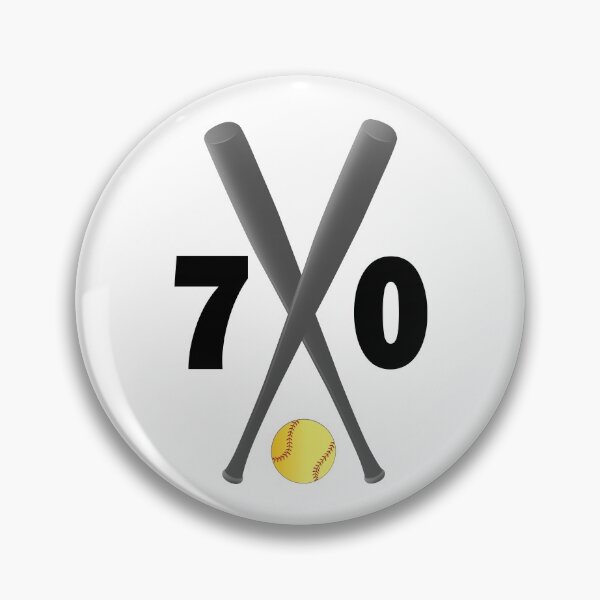 Item preview, Softball number 70 - seventy with bats and ball designed and sold by AllShirts21.