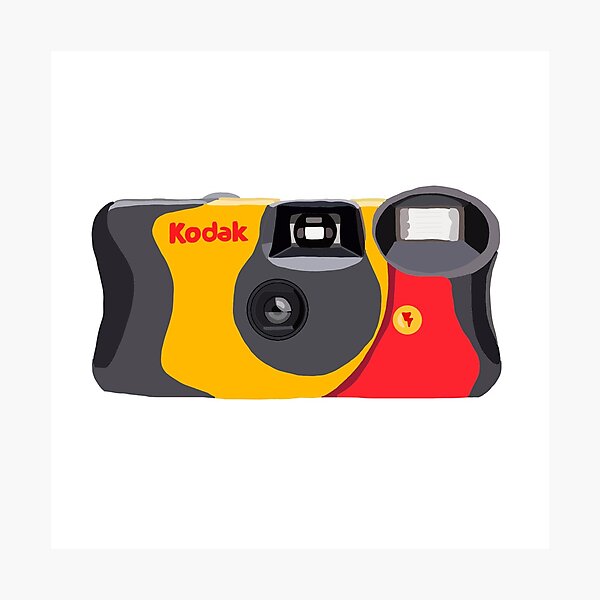 Impression photo for Sale avec l'œuvre « Appareil photo jetable Kodak Fun  Saver » de l'artiste zoerigby