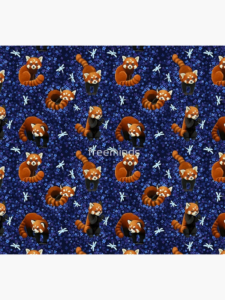 Red Pandas Pattern by freeminds
