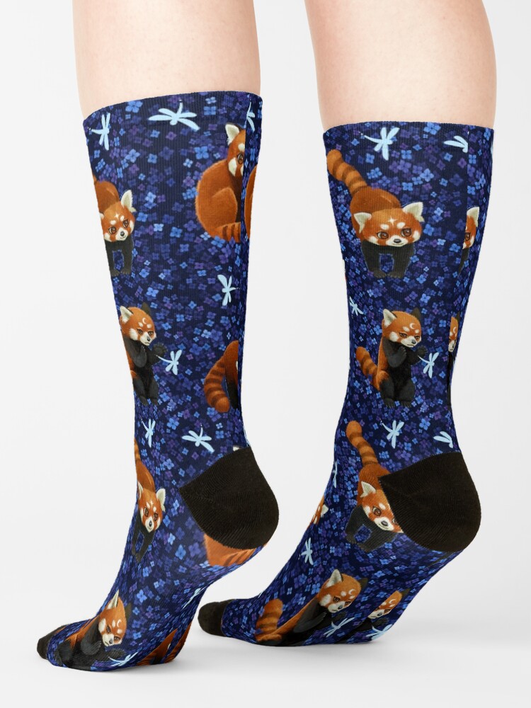 Alternate view of Red Pandas Pattern Socks