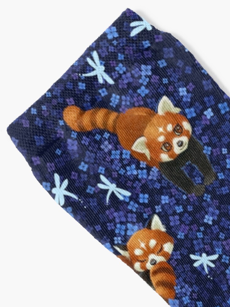 Alternate view of Red Pandas Pattern Socks