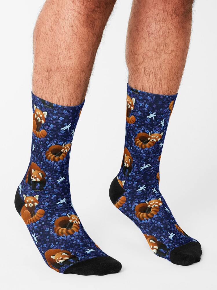 Alternate view of Red Pandas Pattern Socks
