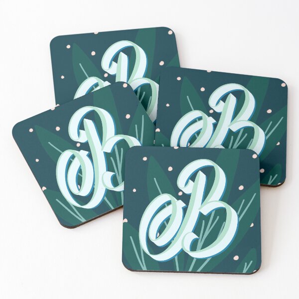 Item preview, B - creative monogram scripted lettering of letter designed and sold by Ilze Lucero.