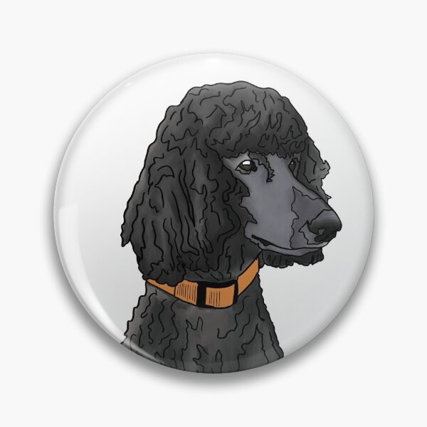 Item preview, Misza the Black Standard Poodle designed and sold by Quick Brown Fox Canada.