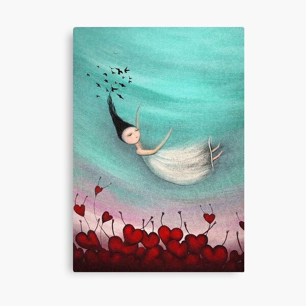 Love is a soft place to fall Canvas Print