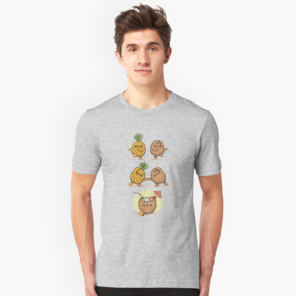 Pina Colada Recipe Slim Fit T-Shirt