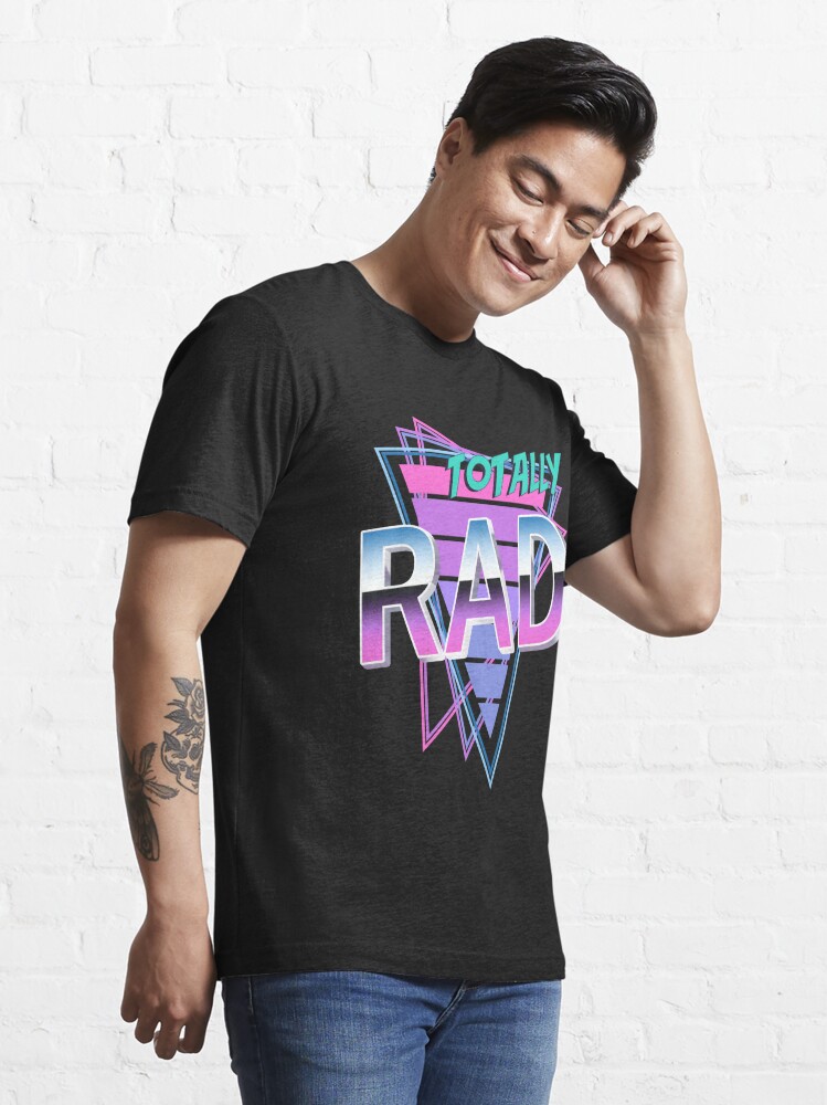 Totally Rad Vintage 80s Awesome Retro Design Essential T-Shirt