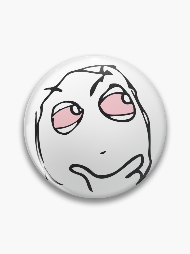 Troll face with yellow eyes - Troll - Pin