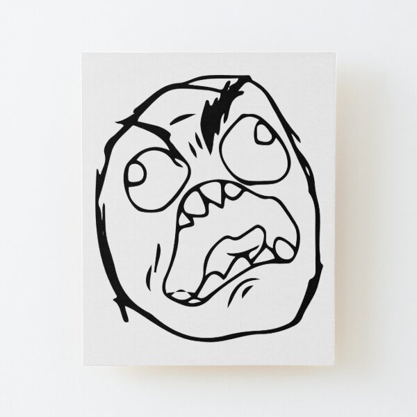 Angry Troll Face Social Media | Art Board Print