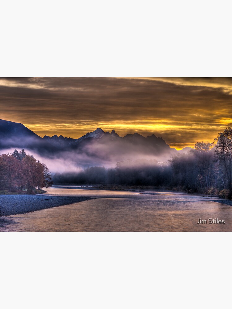 "Skykomish River Sunrise" Poster for Sale by JimStiles Redbubble