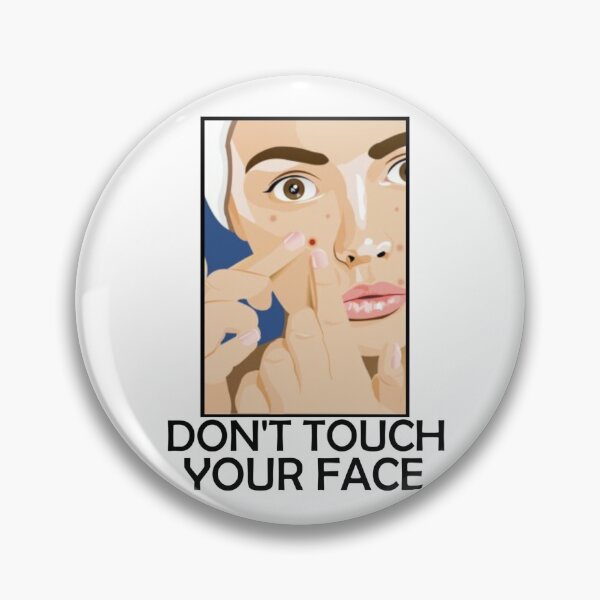 Item preview, Don't Touch Your Face-Black text designed and sold by denini7.