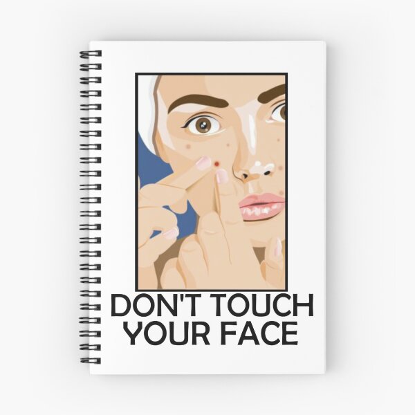 Item preview, Don't Touch Your Face-Black text designed and sold by denini7.