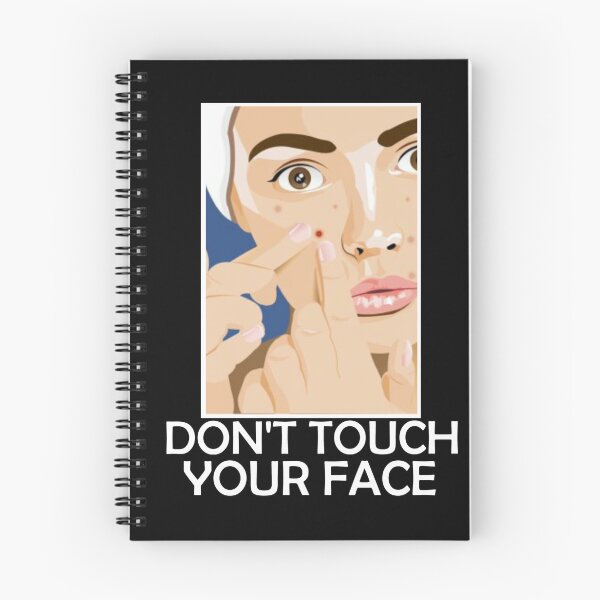Item preview, Don't Touch Your Face-White text designed and sold by denini7.