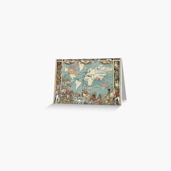 Item preview, Vintage British Empire World Map (1886) designed and sold by BravuraMedia.