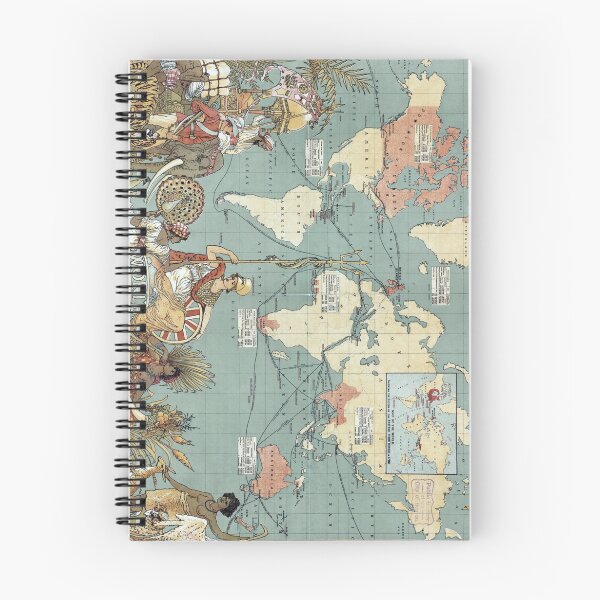 Item preview, Vintage British Empire World Map (1886) designed and sold by BravuraMedia.