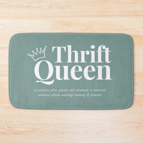 Item preview, Copy of "THRIFT QUEEN" for a Thrift Lover ( Dusty Blue  ) designed and sold by bohovibes.